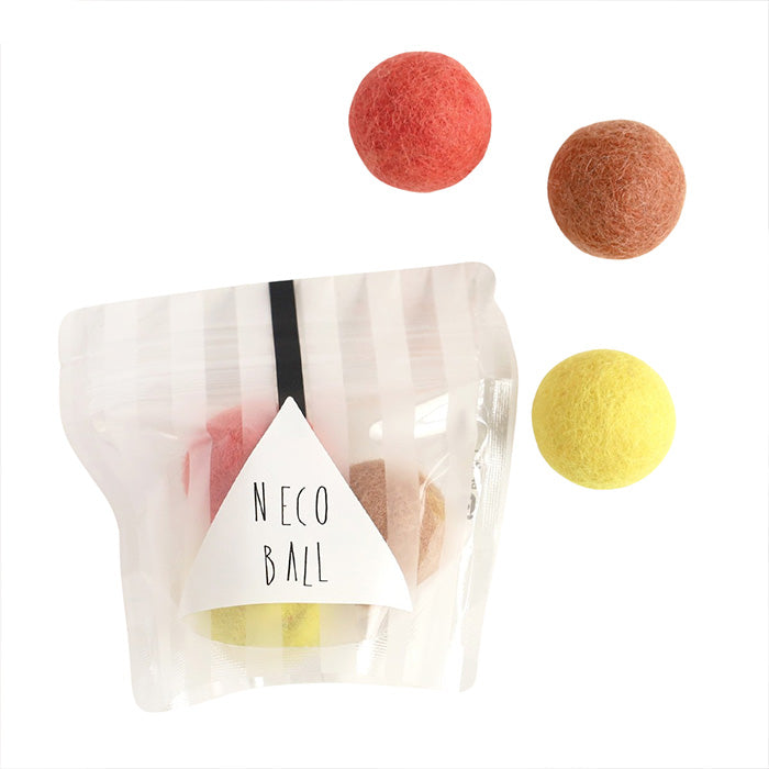 [2 types] ENA KUAM Wool Cat Ball [NEC30F] Nepal Handmade Fair Trade Brand Cat Pet Toy