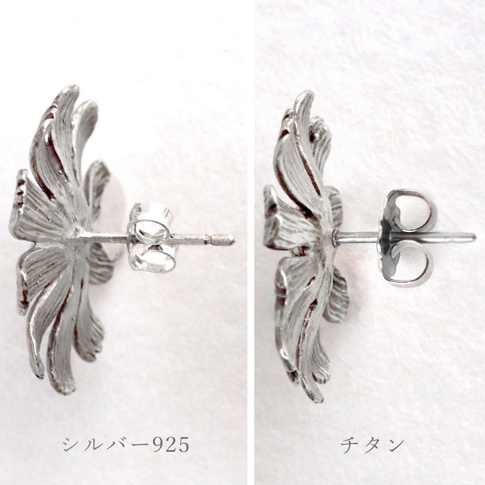 sasakihitomi（ササキヒトミ） マーガレットピアス シルバー925 2個セット レディース [No-010] 佐々木ひとみ アクセサリー作家 ハンドメイド ブランド