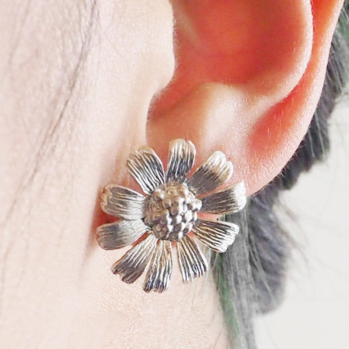 sasakihitomi（ササキヒトミ） マーガレットピアス シルバー925 2個セット レディース [No-010] 佐々木ひとみ アクセサリー作家 ハンドメイド ブランド