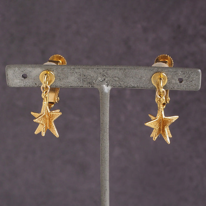 sasakihitomi Swaying Star Earrings Brass 18K Gold Coating Binaural Set Women's No-082B-E