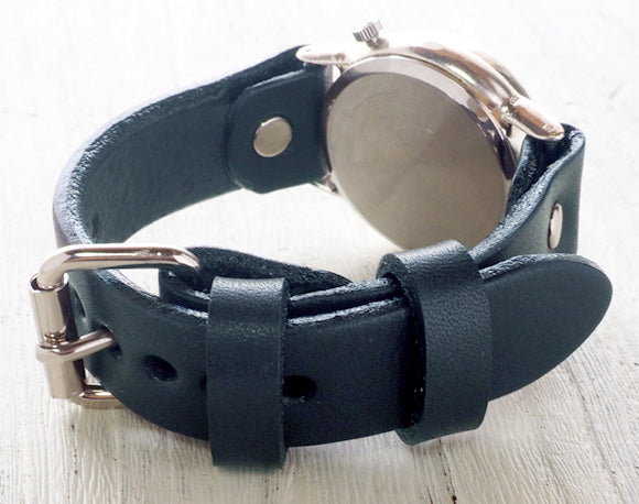 Watanabe Kobo Handmade Watch Men's Silver “On Time-S” Clear Blue Dial [NW-214BSV-BL] 