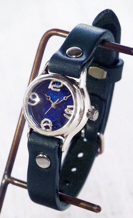 Watanabe Kobo Handmade Watch “Lady on Time-S” Ladies Silver Clear Blue Dial [NW-305BSV-BL] 