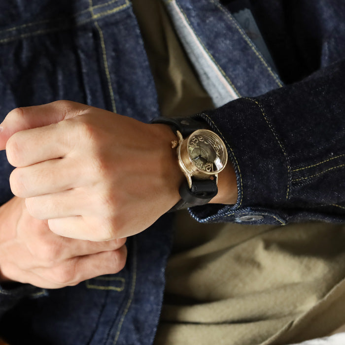 Watanabe Studio Handmade Watch "Spiral Index" Men's Brass Quartz [NW-409] Watchmaker Masaaki Watanabe Handmade Watch Handmade Watch