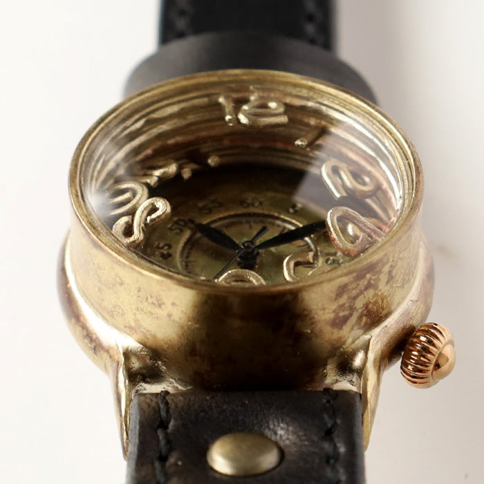 Watanabe Studio Handmade Watch "Spiral Index" Men's Brass Quartz [NW-409] Watchmaker Masaaki Watanabe Handmade Watch Handmade Watch