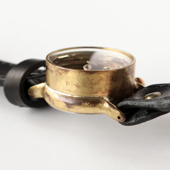 Watanabe Studio Handmade Watch "Spiral Index" Men's Brass Quartz [NW-409] Watchmaker Masaaki Watanabe Handmade Watch Handmade Watch