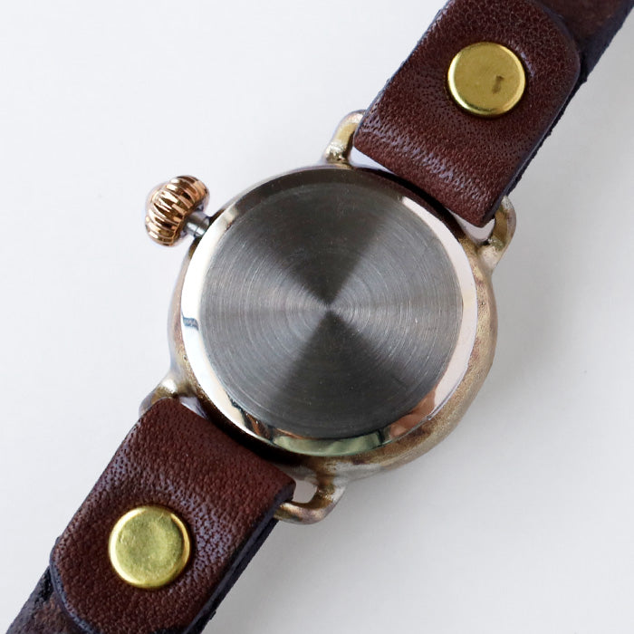 Watanabe Studio Handmade Watch "Robin-S&amp;M" Ladies Brass SUN &amp; MOON Arabic Numerals [NW-412-SM] Masaaki Watanabe Watchmaker Handmade Watch Brand 