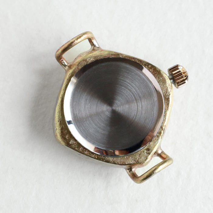 渡辺工房 手作り腕時計“PRIMA-S＆M” 黒文字盤 レディースブラス SUN＆MOON ひし形ケース [NW-415-SM]  渡辺正明 時計作家 ハンドメイド ウォッチ ブランド