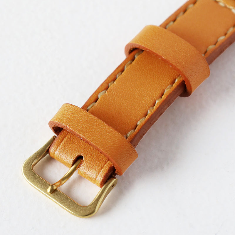 Watanabe Koubou Handmade Automatic Watch "Wano-koku Jimaki-san" Domed Case, Kanji Numerals, 44mm Size, Slanted Dial, Hand-stitched Strap [NW-BAM069] Masaaki Watanabe Watch Artisan Handmade Watch Brand