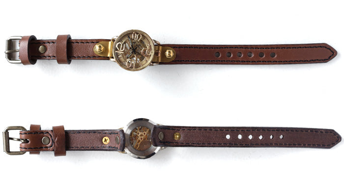 渡辺工房 手作り腕時計 “AMENBO-Jr-HW” 手巻き式 30mm [NW-BHW-160] 時計作家 渡辺正明 ハンドメイド ウォッチ 手作り時計