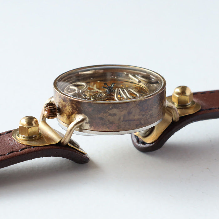 渡辺工房 手作り腕時計 “AMENBO-HW” 手巻き式 35mm [NW-BHW-161] 時計作家 渡辺正明 ハンドメイド ウォッチ 手作り時計