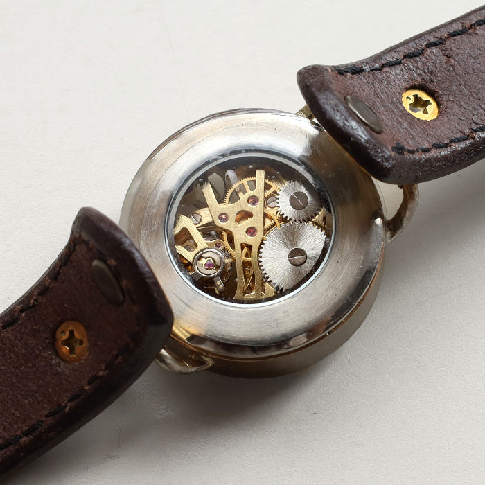 渡辺工房 手作り腕時計 “AMENBO-HW” 手巻き式 35mm [NW-BHW-161] 時計作家 渡辺正明 ハンドメイド ウォッチ 手作り時計