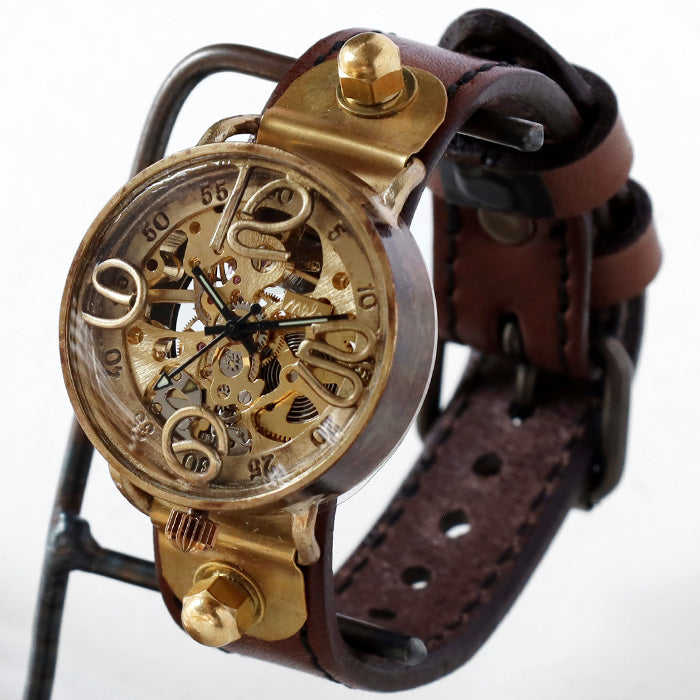 渡辺工房 手作り腕時計 “AMENBO-HW” 手巻き式 35mm [NW-BHW-161] 時計作家 渡辺正明 ハンドメイド ウォッチ 手作り時計