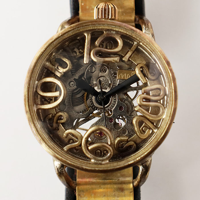 渡辺工房 手作り腕時計 “AMENBO Spiral-HW1” 手巻き式 30mm [NW-BHW-163] 時計作家 渡辺正明 ハンドメイド ウォッチ 手作り時計