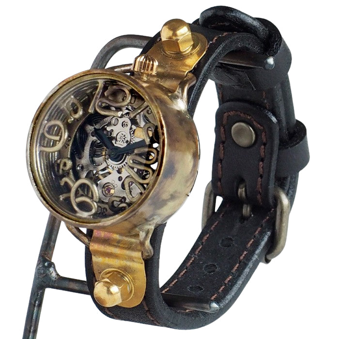 渡辺工房 手作り腕時計 “AMENBO Spiral-HW1” 手巻き式 30mm [NW-BHW-163] 時計作家 渡辺正明 ハンドメイド ウォッチ 手作り時計