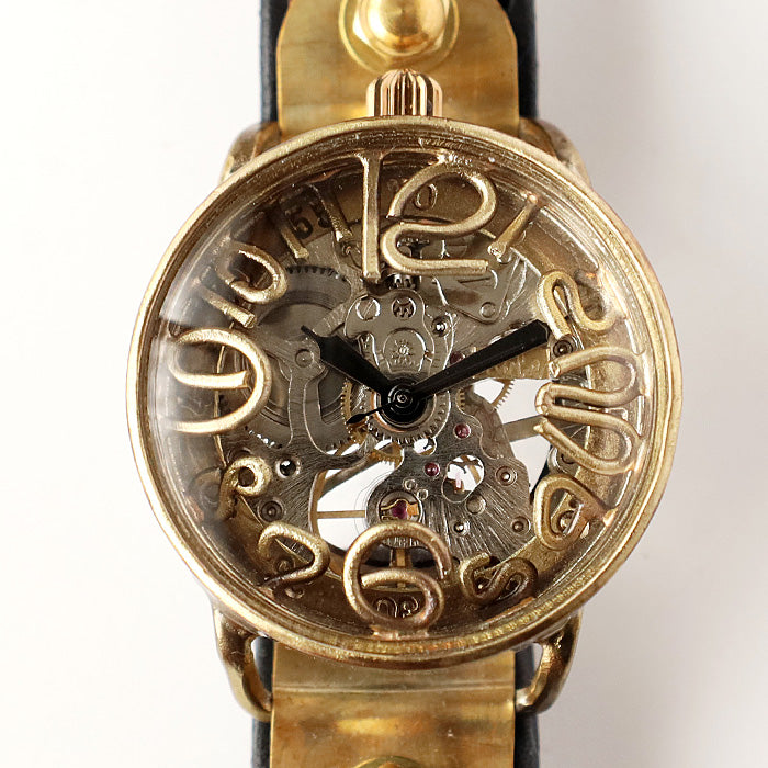 渡辺工房 手作り腕時計 “AMENBO Spiral-HW2” 手巻き式 35mm [NW-BHW-164] 時計作家 渡辺正明 ハンドメイド ウォッチ 手作り時計