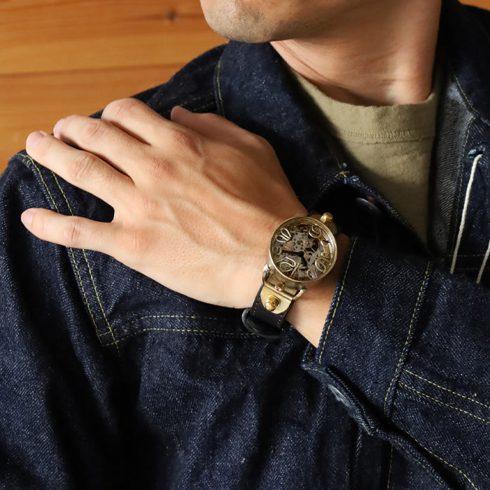 渡辺工房 手作り腕時計 “AMENBO Spiral-HW2” 手巻き式 35mm [NW-BHW-164] 時計作家 渡辺正明 ハンドメイド ウォッチ 手作り時計