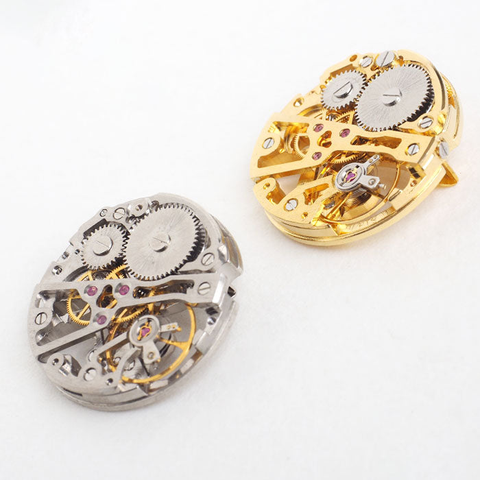 Watanabe Kobo Handmade Accessories Manual Winding Movement Brooch [NW-BR-01] Men's Women's Accessories