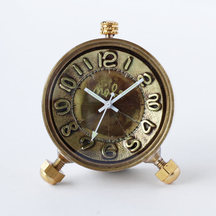 Watanabe Studio Handmade Table Clock "Brass Clock 35mm" Quartz Arabic Numerals [NW-CLK-012] Masaaki Watanabe Clock Maker Handmade Watch Brand