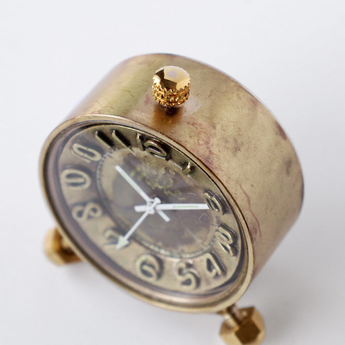 Watanabe Studio Handmade Table Clock "Brass Clock 35mm" Quartz Arabic Numerals [NW-CLK-012] Masaaki Watanabe Clock Maker Handmade Watch Brand