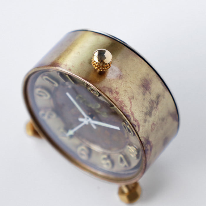 Watanabe Studio Handmade Table Clock "Brass Clock 40mm" Quartz Arabic Numerals [NW-CLK-013] Masaaki Watanabe Clock Maker Handmade Watch Brand