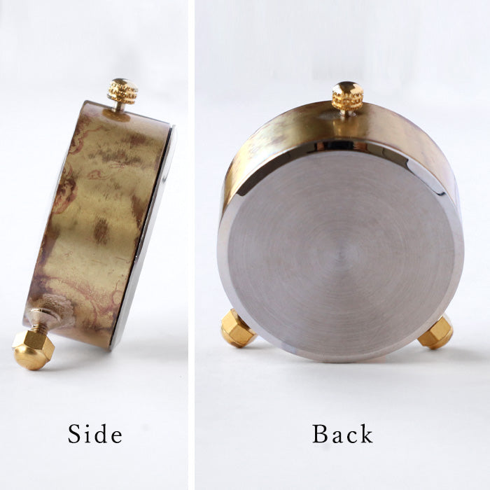 Watanabe Studio Handmade Table Clock "Brass Clock 40mm" Quartz Arabic Numerals [NW-CLK-013] Masaaki Watanabe Clock Maker Handmade Watch Brand