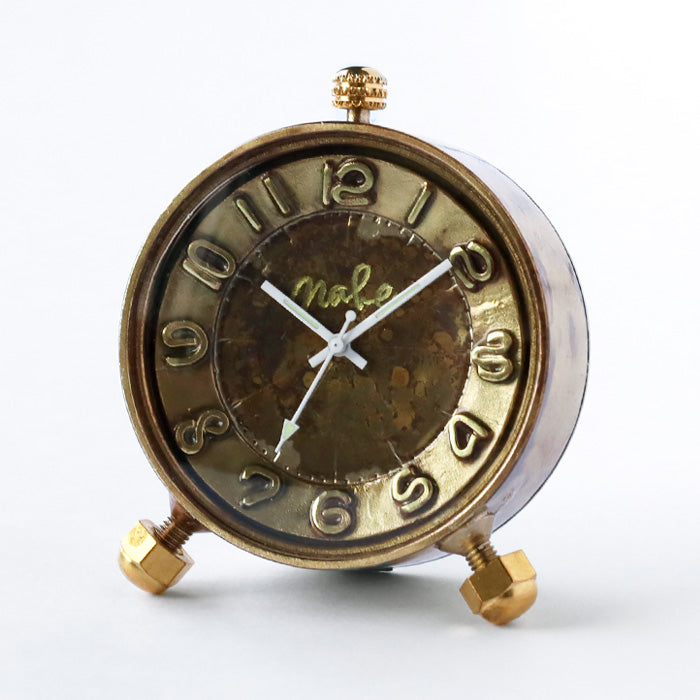Watanabe Studio Handmade Table Clock "Brass Clock 40mm" Quartz Arabic Numerals [NW-CLK-013] Masaaki Watanabe Clock Maker Handmade Watch Brand