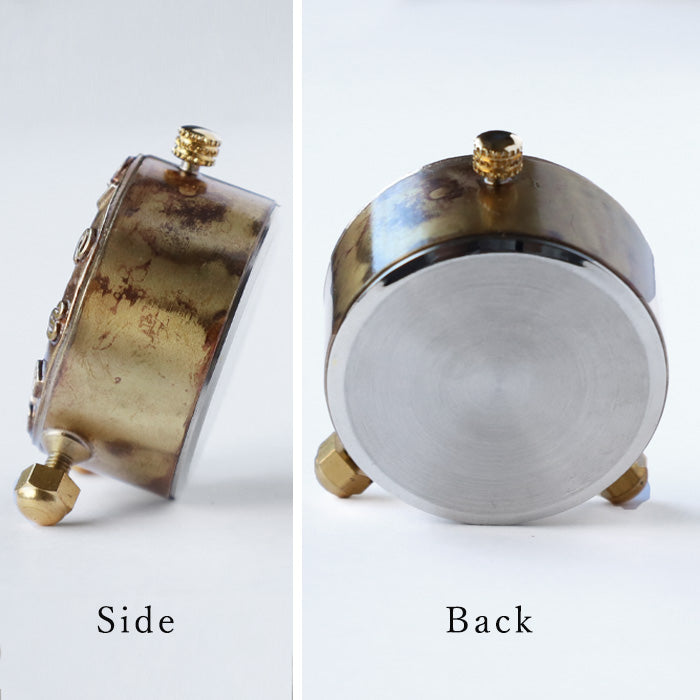 渡辺工房 手作り置き時計 “Brass Clock 35mm” クォーツ アラビア数字 [NW-CLK-014] 渡辺正明 時計作家 ハンドメイド ウォッチ ブランド (Copy)