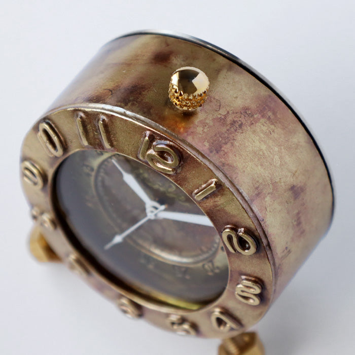 渡辺工房 手作り置き時計 “Brass Clock 40mm” クォーツ アラビア数字