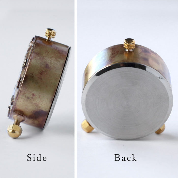 渡辺工房 手作り置き時計 “Brass Clock 40mm” クォーツ アラビア数字
