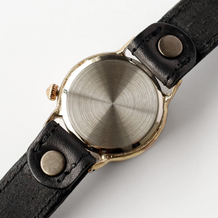 渡邊工房 手工手錶 螺旋指針 大號黃銅石英 [NW-JUM-196] 鐘錶師 渡邊雅明 手工手錶 手工手錶