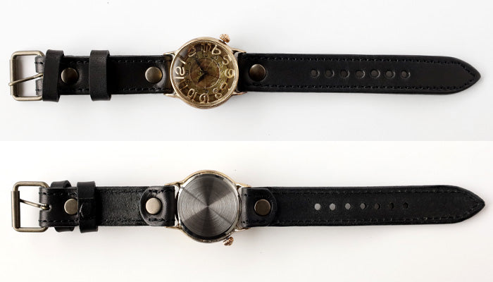 渡邊工房 手工手錶 螺旋指針 大號黃銅石英 [NW-JUM-196] 鐘錶師 渡邊雅明 手工手錶 手工手錶