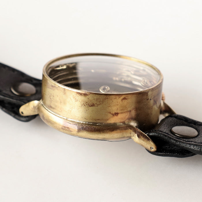 渡辺工房 手作り腕時計 “Spiral Index” メガブラス クォーツ [NW-JUM-197] 時計作家 渡辺正明 ハンドメイド ウォッチ 手作り時計