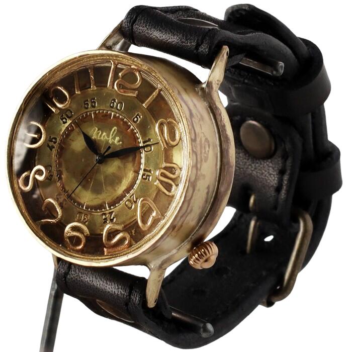 渡辺工房 手作り腕時計 “Spiral Index” メガブラス クォーツ [NW-JUM-197] 時計作家 渡辺正明 ハンドメイド ウォッチ 手作り時計