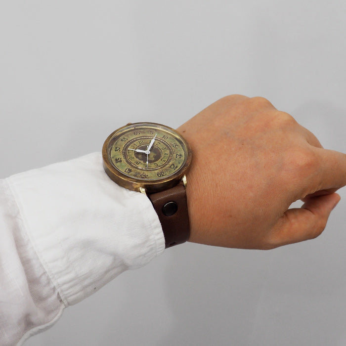 渡辺工房 手作り腕時計 “GIGATIME2-B” 50mm クォーツ  [NW-JUM-200] 渡辺正明 時計作家