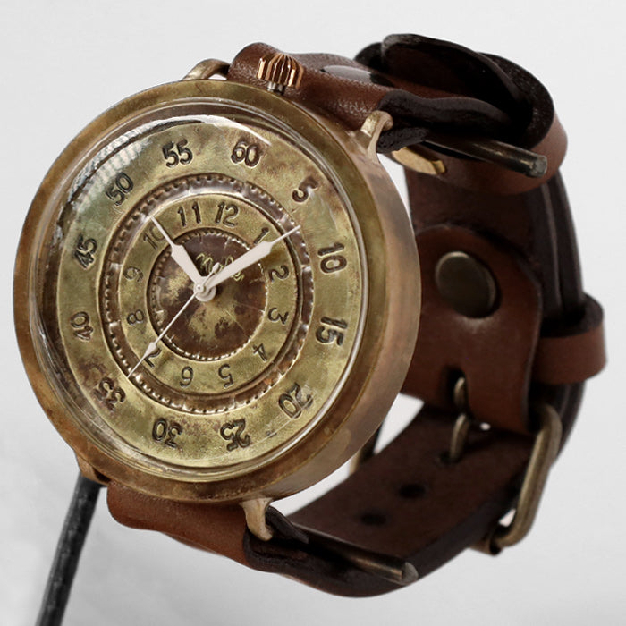 渡辺工房 手作り腕時計 “GIGATIME2-B” 50mm クォーツ  [NW-JUM-200] 渡辺正明 時計作家