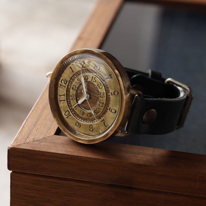 渡辺工房 手作り腕時計 “GIGATIME3-B” 50mm クォーツ [NW-JUM-201] 渡辺正明 時計作家