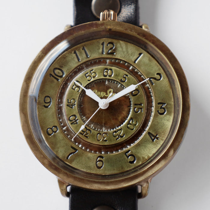 渡辺工房 手作り腕時計 “GIGATIME3-B” 50mm クォーツ [NW-JUM-201] 渡辺正明 時計作家