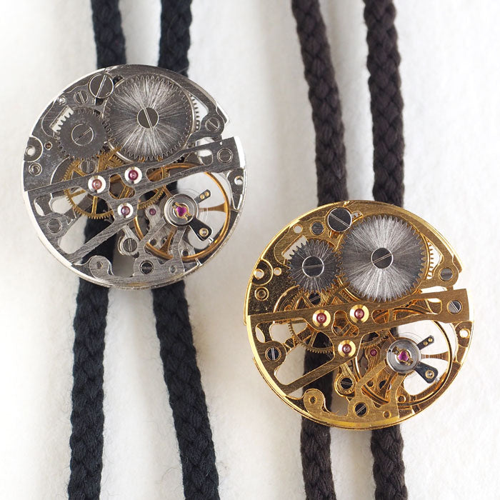 Watanabe Kobo Handmade Accessory Manual Winding Movement Loop Tie [NW-NC-01] Men's Women's Bolo Tie Accessories