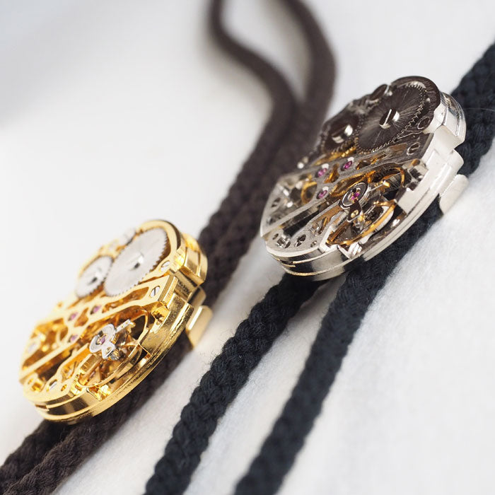 Watanabe Kobo Handmade Accessory Manual Winding Movement Loop Tie [NW-NC-01] Men's Women's Bolo Tie Accessories