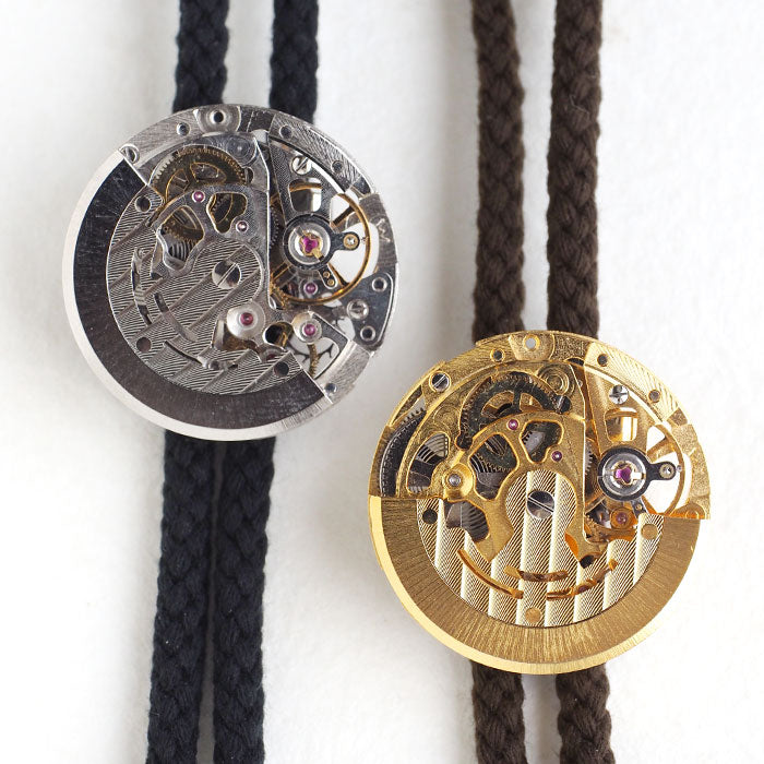 渡辺工房 手作り アクセサリー 自動巻き ムーブメント ループタイ [NW-NC-02] メンズ レディース ボロタイ アクセサリー