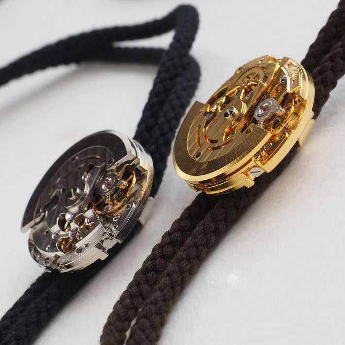 渡辺工房 手作り アクセサリー 自動巻き ムーブメント ループタイ [NW-NC-02] メンズ レディース ボロタイ アクセサリー