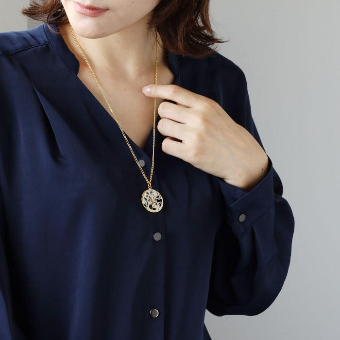 渡辺工房 手作り アクセサリー 手巻き ムーブメント ペンダント [NW-NC-03] メンズ レディース ネックレス