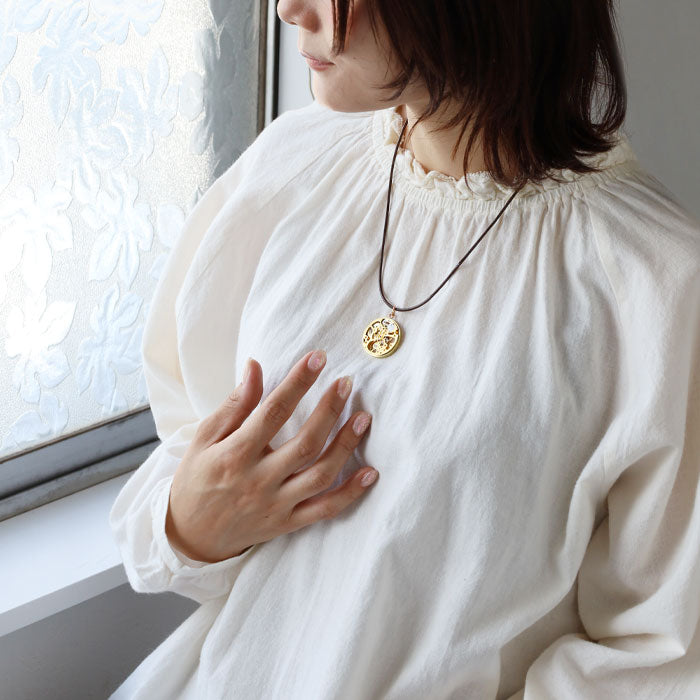 渡辺工房 手作り アクセサリー 手巻き ムーブメント ペンダント [NW-NC