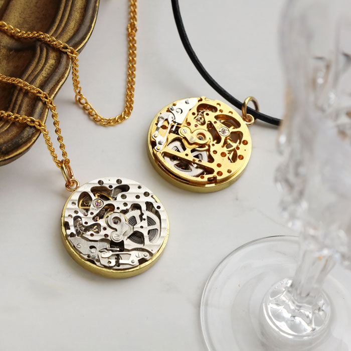 渡辺工房 手作り アクセサリー 自動巻き ムーブメント ペンダント [NW-NC-04] メンズ レディース ネックレス