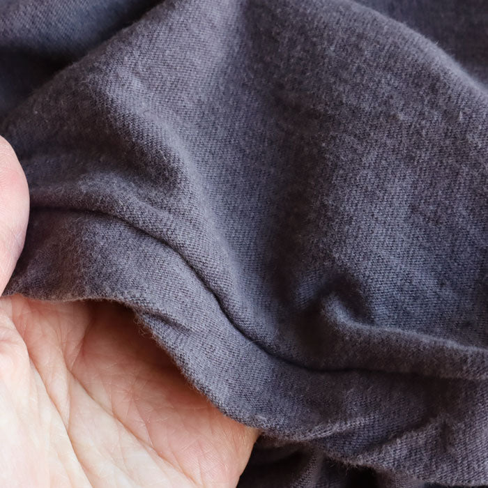 【12色】手染メ屋 天然染め 吊り編み天竺 オーガニックコットン タートルネックTシャツ 長袖 レディース[OL-02]