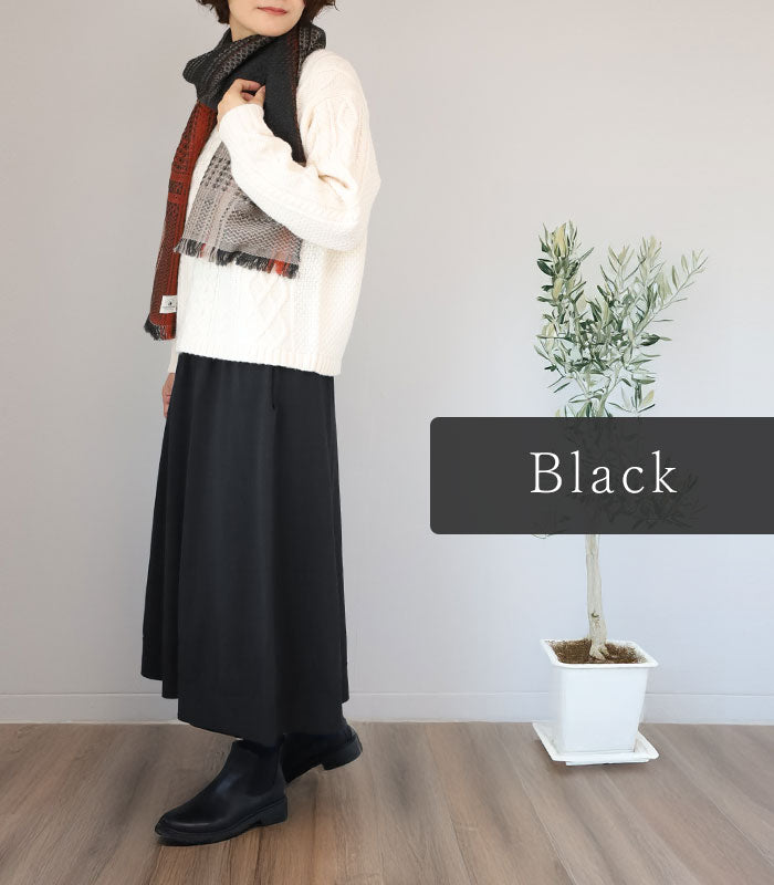 SAIFUKU(サイフク) 226(つつむ) おなかをつつむ のびるニット ハラマキつき ロングスカート ペチコート付き フリーサイズ レディース [ON-02-22005-00] 新潟県 五泉市 五泉ニット ブランド