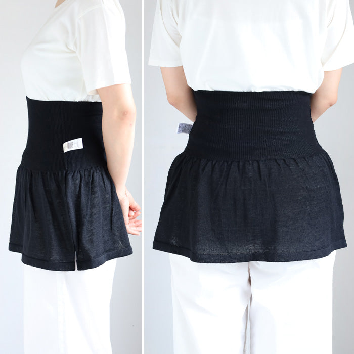 226 (Tsutsumu) Wraps around the tummy, looks like layered clothing, shows off belly warmer, cotton linen, flared type [ON-02-23001-00] Women's, Gosen City, Niigata Prefecture, Gosen Knit, brand 