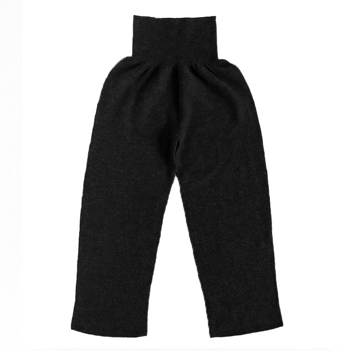 [2 Colors] SAIFUKU 226 "Tsutsumu" Abdominal-Wrapping Stretch Knit Pants with Integrated Belly Warmer, Wool Wide Type, One Size, Women's [ON-02-24002-00], Gosen City, Niigata Prefecture, Gosen Knit Brand