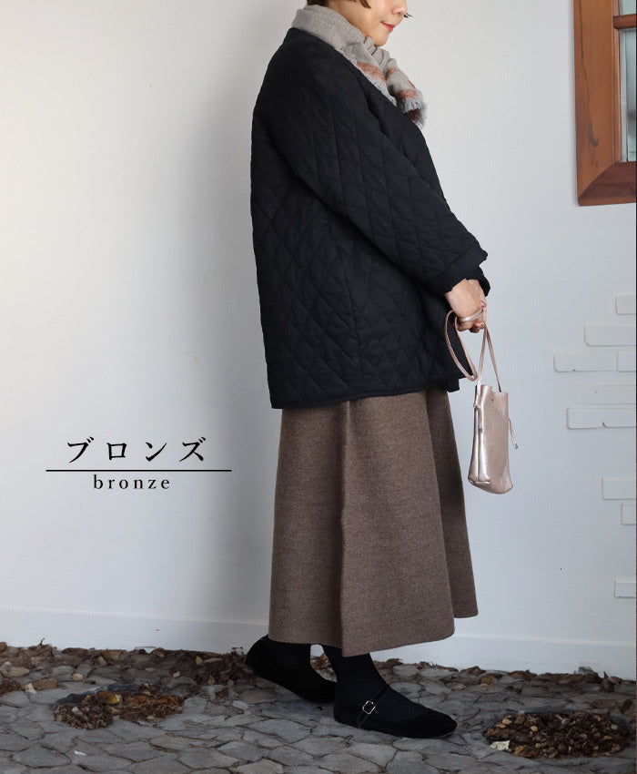 226 (Tsutsumu) Stretchy knit that wraps around your tummy, with belly wrap, wool long skirt, free size, ladies [ON-02-24003-00] Gosen City, Niigata Prefecture, Gosen Knit Brand