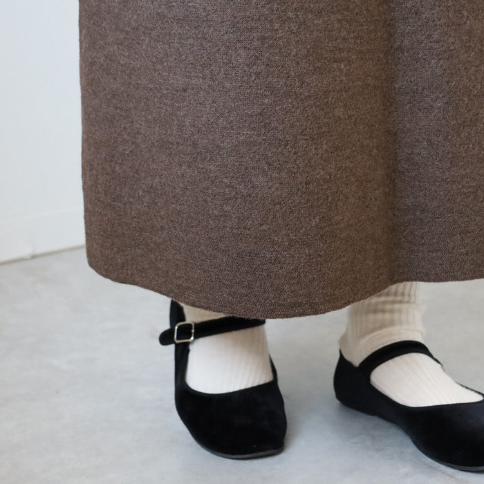 226 (Tsutsumu) Stretchy knit that wraps around your tummy, with belly wrap, wool long skirt, free size, ladies [ON-02-24003-00] Gosen City, Niigata Prefecture, Gosen Knit Brand